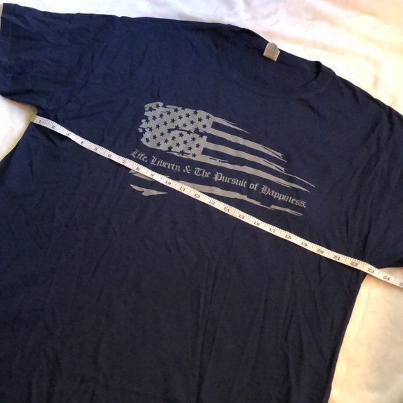 Unisex Navy Fruit of the Loom Pro-God Pro-Gun Pro-Life Short Sleeve Tee, NWOT - Picture 9 of 16